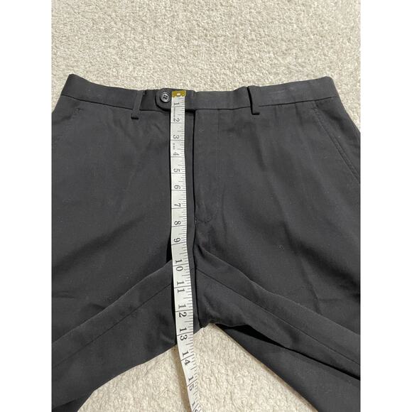 John Varvatos Men's Straight Cut Leg Dress Pants Black 32 x 28 - Picture 7 of 10